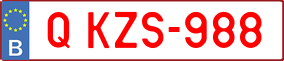 Trailer License Plate